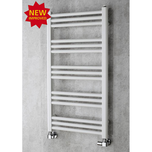 Larger image of Colour Heated Ladder Rail & Wall Brackets 964x500 (White).