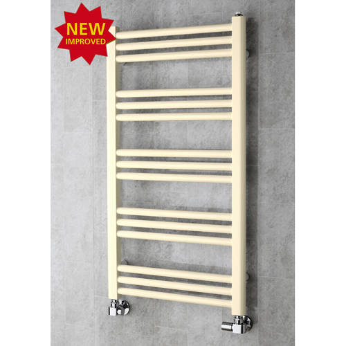 Larger image of Colour Heated Ladder Rail & Wall Brackets 964x500 (Oyster White).