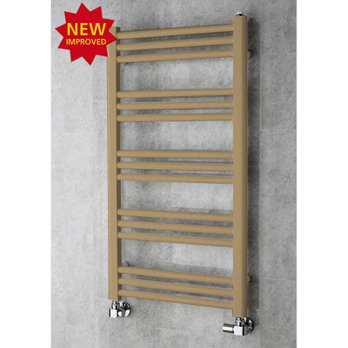 Larger image of Colour Heated Ladder Rail & Wall Brackets 964x500 (Grey Beige).