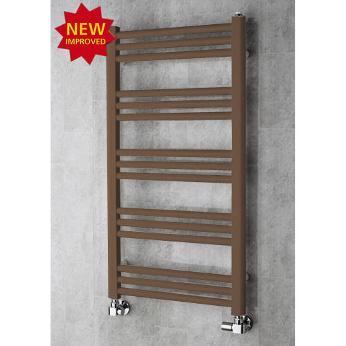 Larger image of Colour Heated Ladder Rail & Wall Brackets 964x500 (Pale Brown).
