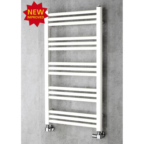 Larger image of Colour Heated Ladder Rail & Wall Brackets 964x500 (Pure White).