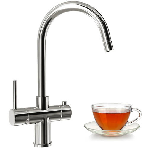 Larger image of Carron Phoenix Seraphina 3-In-1 Boiling Water Kitchen Tap (Chrome)