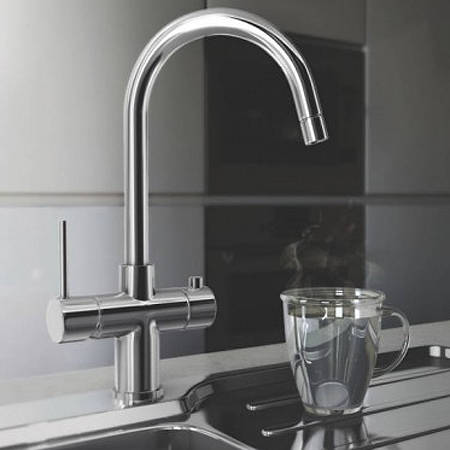 Example image of Carron Phoenix Seraphina 3-In-1 Boiling Water Kitchen Tap (Chrome)