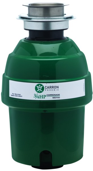 Larger image of Carron Carronade WD750 Continuous Feed Compact Waste Disposal Unit.