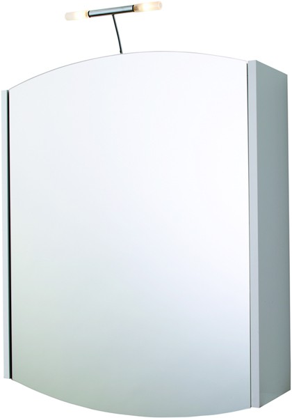 Larger image of Croydex Cabinets Mirror Bathroom Cabinet, Light & Shaver.  600x730x150mm.