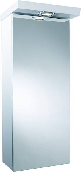 Larger image of Croydex Cabinets Mirror Bathroom Cabinet With Light.  280x680x240mm.