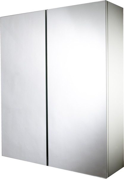Larger image of Croydex Cabinets Mirror Bathroom Cabinet With 2 Doors.  530x640x155mm.
