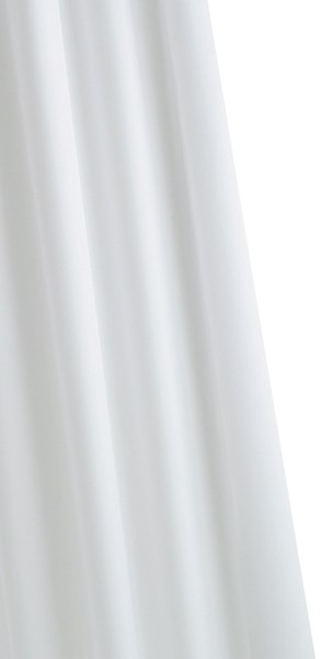 Larger image of Croydex PVC Shower Curtain & Rings (White, 1800mm).
