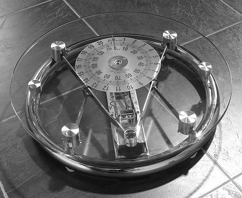 Example image of Croydex Scales Mechanical Glass Bathroom Scales (Glass & Chrome).