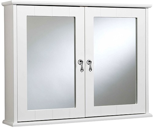 Larger image of Croydex Cabinets Ribble Double Mirror Bathroom Cabinet.  700x530x130mm.