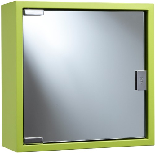 Larger image of Croydex Cabinets Lime Mirror Bathroom Cabinet. 300x300x120mm.