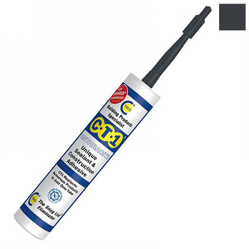 Larger image of CT1 12 x Sealant & Construction Adhesive (12 Tubes, Anthracite Colour).