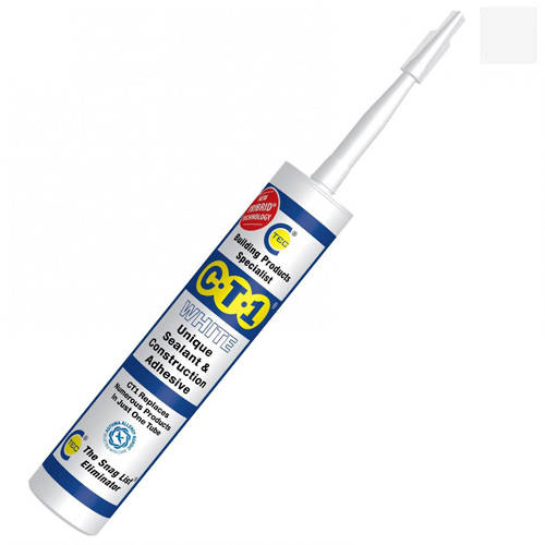 Larger image of CT1 12 x Sealant & Construction Adhesive (12 Tubes, White Colour).