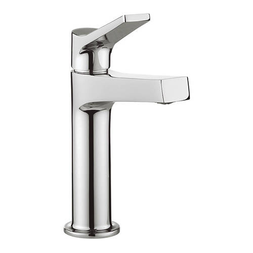 Example image of Crosswater Gallery Acute Basin Mixer Tap With Lever Handle (Chrome).