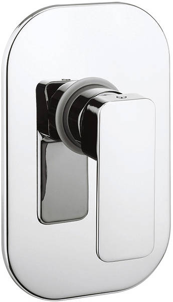 Larger image of Crosswater Atoll Manual Shower Valve With Lever Handle (Chrome).