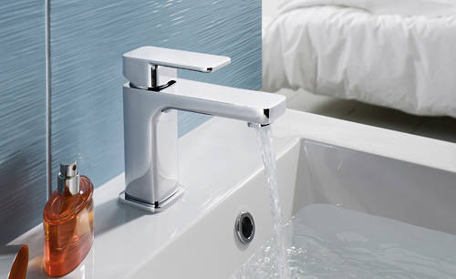 Example image of Crosswater Atoll Basin Mixer Tap With Lever Handle (Chrome).