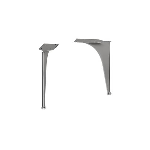 Example image of Crosswater Avenue Wall Vanity Unit With Steel Legs (600mm, Stone, 1TH).