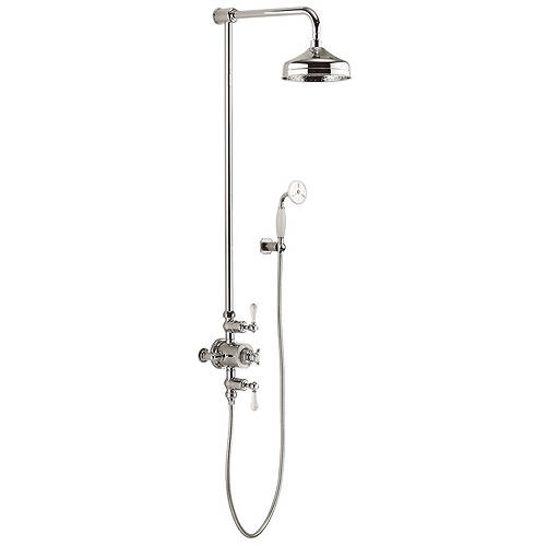 Larger image of Crosswater Belgravia Thermostatic 2 Outlet Shower Kit (Chrome).