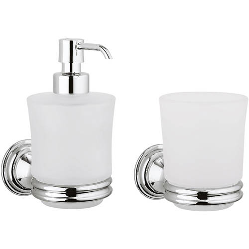 Larger image of Crosswater Belgravia Bathroom Accessories Pack 3 (Chrome).