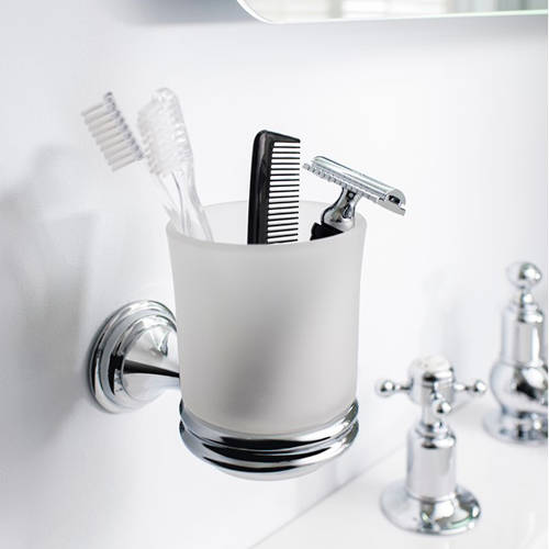 Example image of Crosswater Belgravia Bathroom Accessories Pack 4 (Chrome).