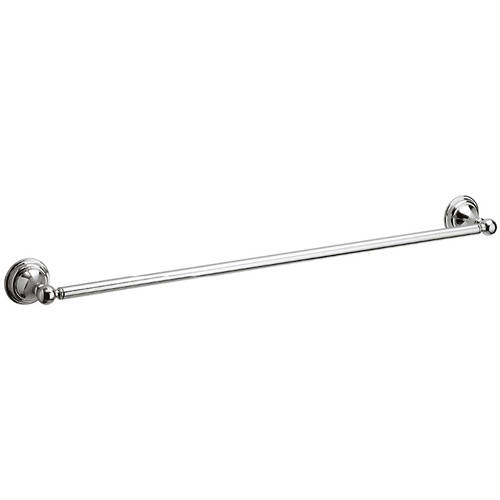 Larger image of Crosswater Belgravia Single Towel Rail (600mm, Chrome).