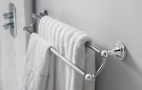 Example image of Crosswater Belgravia Double Towel Rail (600mm, Chrome).