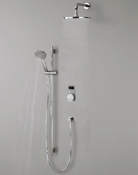 Larger image of Crosswater Elite Digital Showers Brooklands Digital Shower Pack (White).