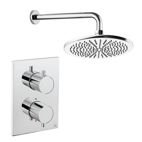 Larger image of Crosswater MPRO Crossbox Shower Set 1 300mm (Chrome).
