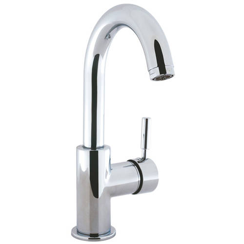 Larger image of Crosswater Design Monoblock Basin Tap With Side Handle (Chrome).