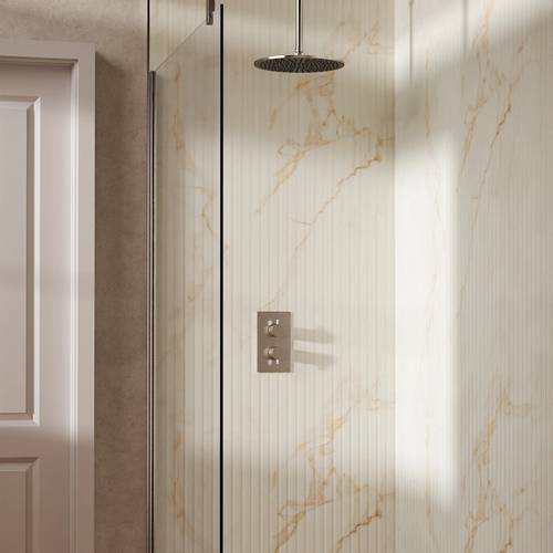 Example image of Crosswater MPRO Design Shower Set 1,  300mm Head & Ceiling Arm (Chrome).