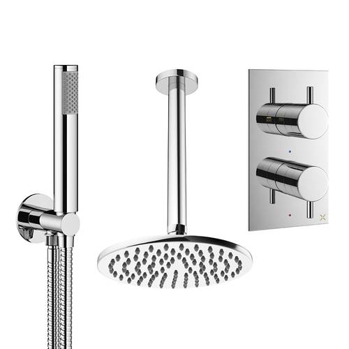 Larger image of Crosswater MPRO Design Shower Set 3,  200mm Head & Handset (Chrome).
