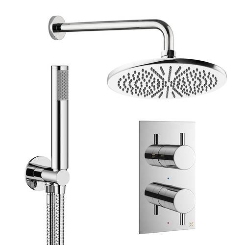 Larger image of Crosswater MPRO Design Shower Set 3,  300mm Head & Handset (Chrome).