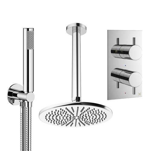 Larger image of Crosswater MPRO Design Shower Set 3,  300mm Head & Handset (Chrome).