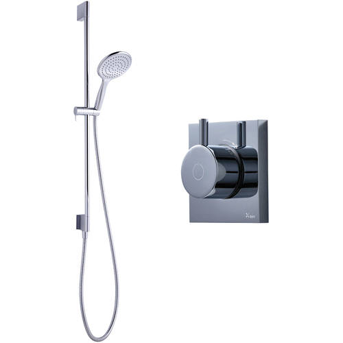 Larger image of Crosswater Kai Lever Showers Digital Shower With Slide Rail Kit (HP).