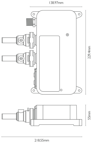 Technical image of Crosswater Kai Lever Showers Digital Shower With Slide Rail Kit (HP).