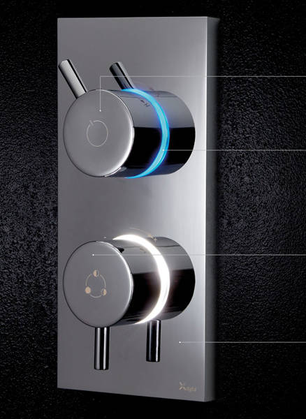 Example image of Crosswater Kai Lever Showers Dual Digital Shower, Head & Rail Kit (HP)