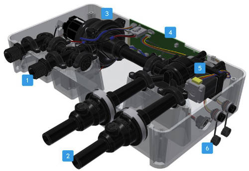 Example image of Crosswater Kai Lever Showers Dual Digital Shower, Head & Rail Kit (HP)