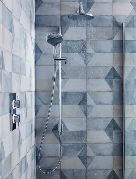 Example image of Crosswater Kai Lever Showers Dual Digital Shower, Head & Rail Kit (LP)