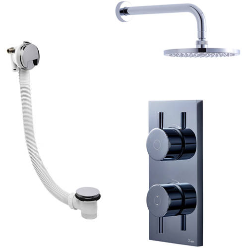 Larger image of Crosswater Kai Lever Showers Digital Shower With Head & Bath Filler (LP)