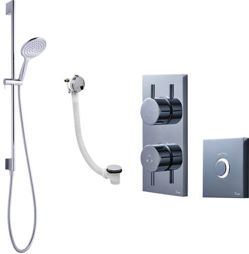 Larger image of Crosswater Kai Lever Showers Digital Shower Pack 08 With Remote (HP).