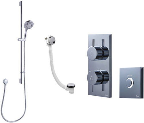 Larger image of Crosswater Kai Lever Showers Digital Shower Pack 09 With Remote (LP).