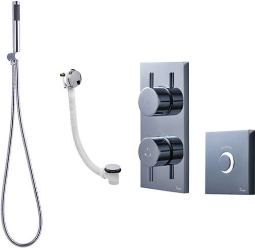 Larger image of Crosswater Kai Lever Showers Digital Shower Pack 10 With Remote (HP).