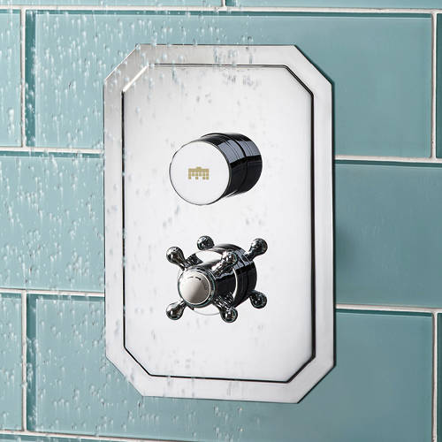 Larger image of Crosswater Dial Belgravia Push Button Thermostatic Shower Valve (1 Outlet).