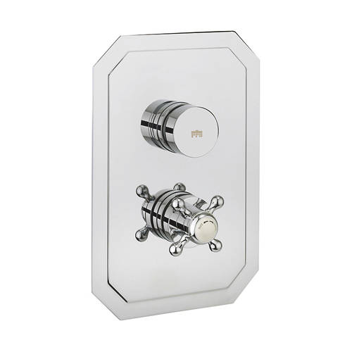 Example image of Crosswater Dial Belgravia Push Button Thermostatic Shower Valve (1 Outlet).