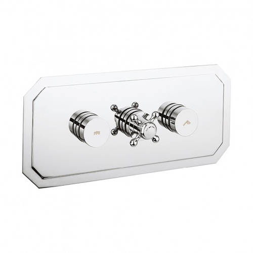 Larger image of Crosswater Dial Belgravia Push Button Thermostatic Shower Valve (2 Outlets).