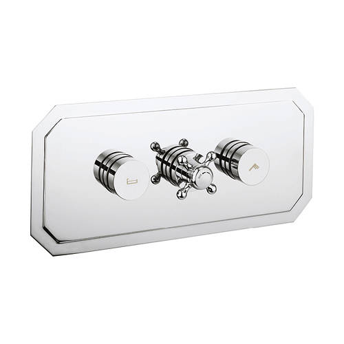 Larger image of Crosswater Dial Belgravia Thermostatic Shower & Bath Valve (2 Outlets).