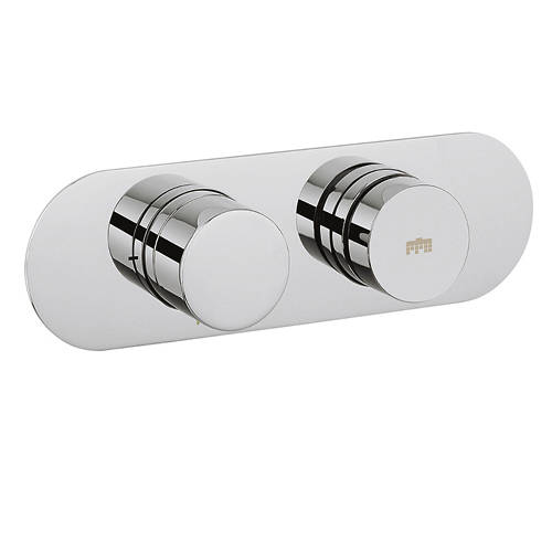 Larger image of Crosswater Dial Central Push Button Thermostatic Shower Valve (1 Outlet).