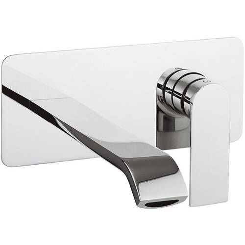 Larger image of Crosswater Dune Wall Mounted Basin Tap (Chrome).