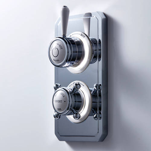 Larger image of Crosswater Belgravia Digital Dual Outlet Digital Shower Valve (L-Head, HP).