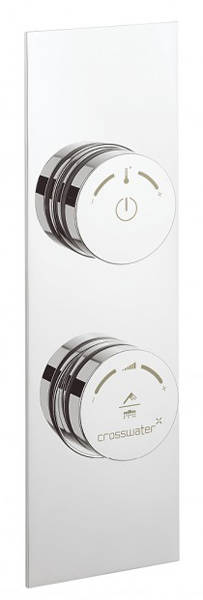 Larger image of Crosswater Duo Digital Showers Digital Shower With 2 Outlets & Trim Plate.